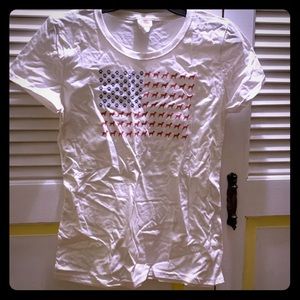 Labrador American flag shirt